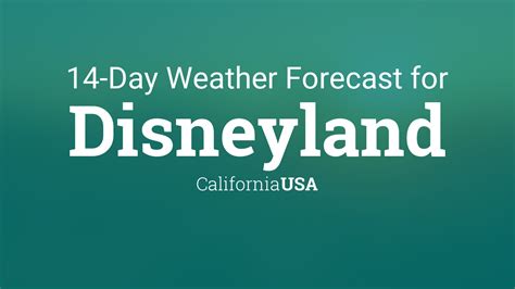 disneyland extended forecast|disneyland weather 30 day forecast.